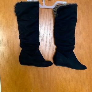 Wedge Boots Blk